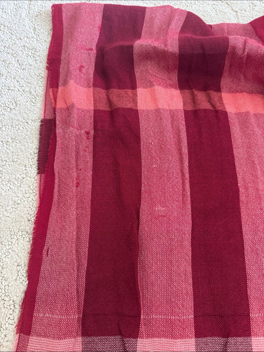Burberry check thin scarf